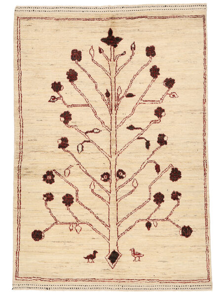 Tapete Berber Style 146X210 Bege/Castanho (Lã, Afeganistão)