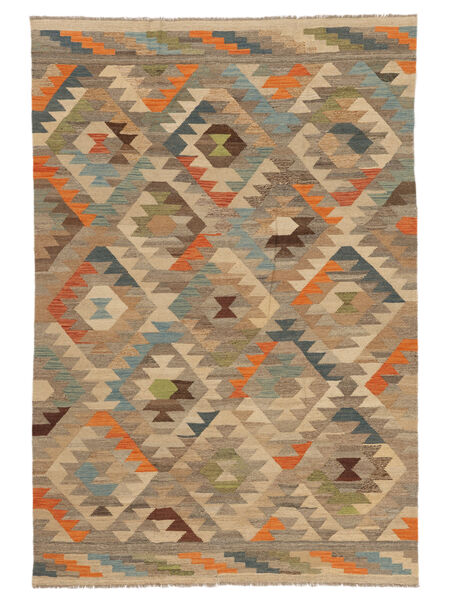 Kilim Ariana Trend Rug 198X290 Brown/Orange Wool, Afghanistan Carpetvista