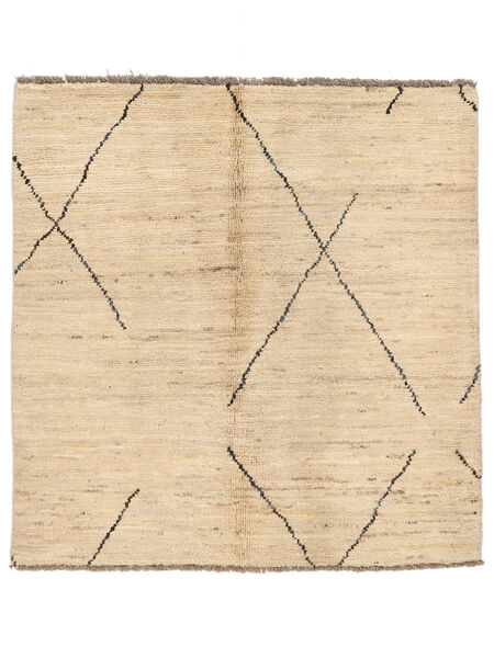 100X101 絨毯 Berber スタイル モダン 正方形 オレンジ/ベージュ (ウール, アフガニスタン) Carpetvista
