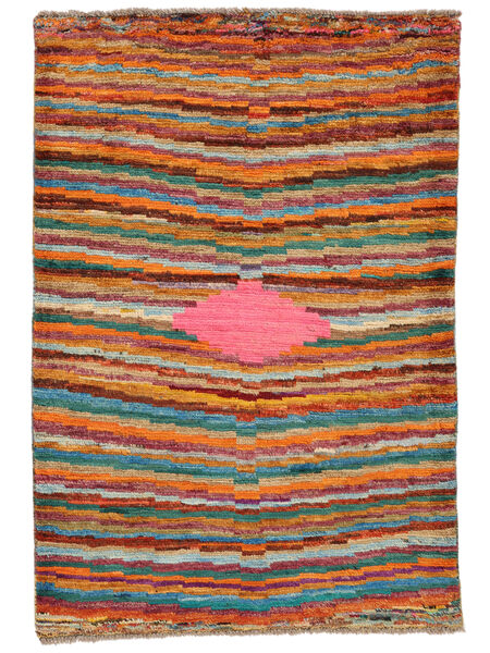  Moroccan Berber - Afghanistan 85X125 Wool Rug Brown/Dark Red Small Carpetvista