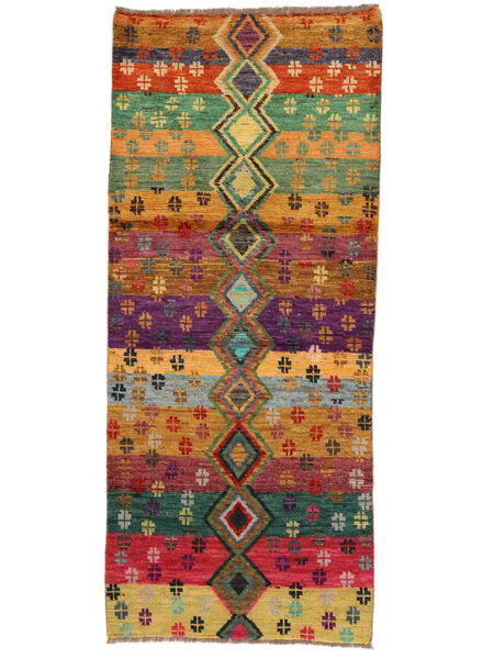 Moroccan Berber - Afghanistan Teppich 83X196 Läufer Dunkelrot/Schwarz Wolle, Afghanistan Carpetvista