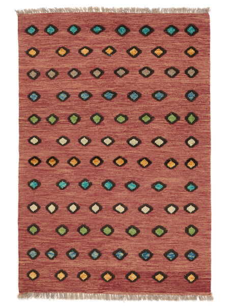 絨毯 キリム Nimbaft 107X157 ダークレッド/レッド (ウール, アフガニスタン)