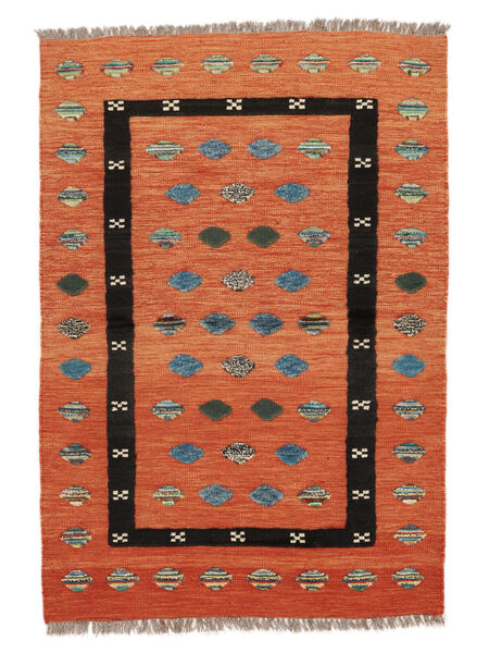 106X155 Kelim Nimbaft Matot Matto Moderni Punainen/Tummanpunainen (Villa, Afganistan) Carpetvista