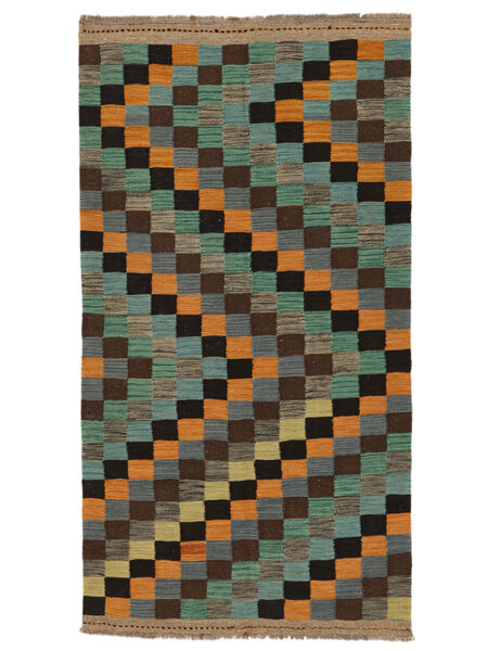 Kilim Ariana Trend Rug 106X196 Black/Brown Wool, Afghanistan Carpetvista