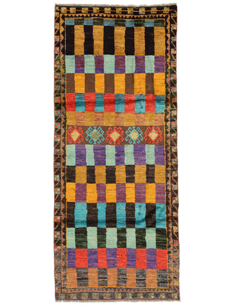  Moroccan Berber - Afghanistan 81X198 Χαλι Μαλλινο Μαύρα/Καφέ Μικρό Carpetvista