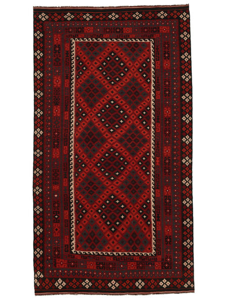  Kilim Maimane Rug 251X455 Wool Black/Dark Red Large Carpetvista