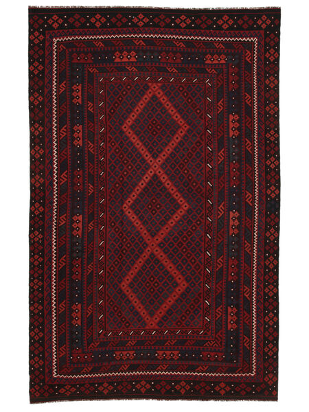Kilim Maimane Rug 243X381 Black/Dark Red Wool, Afghanistan Carpetvista