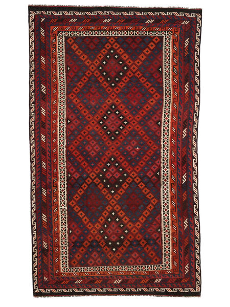  Kilim Maimane Rug 241X411 Wool Black/Dark Red Large Carpetvista