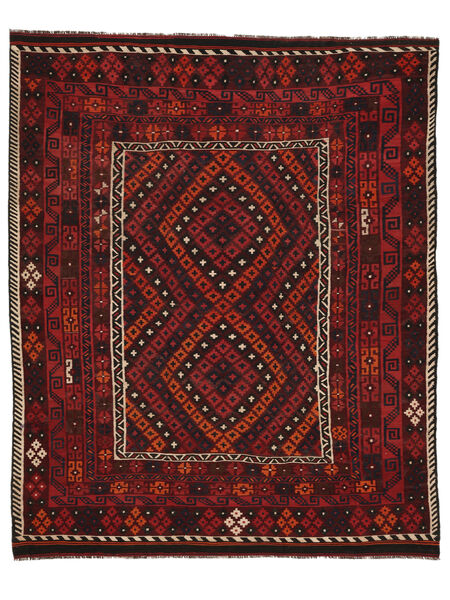 260X314 Χαλι Ανατολής Κιλίμ Μαιμανε Μαύρα/Σκούρο Κόκκινο Μεγαλα (Μαλλί, Αφγανικά) Carpetvista