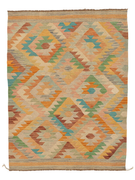 Kilim Ariana Trend Rug 132X176 Brown/Orange Wool, Afghanistan Carpetvista