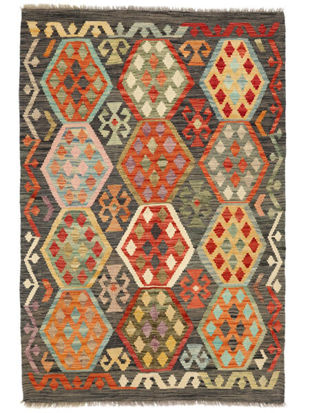  122X180 Petit Kilim Afghan Old Style Tapis Laine, Carpetvista