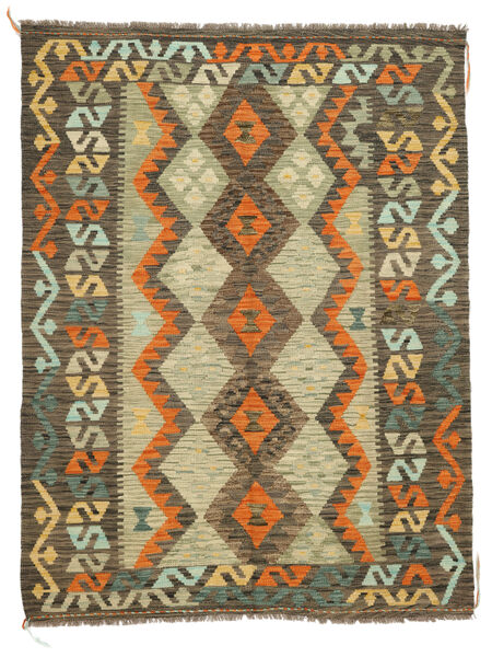 Kilim Afghan Old Style Rug 153X199 Brown/Orange Wool, Afghanistan Carpetvista