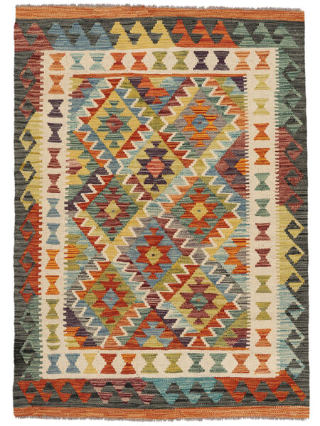 絨毯 キリム アフガン オールド スタイル 103X147 茶色/オレンジ (ウール, アフガニスタン)