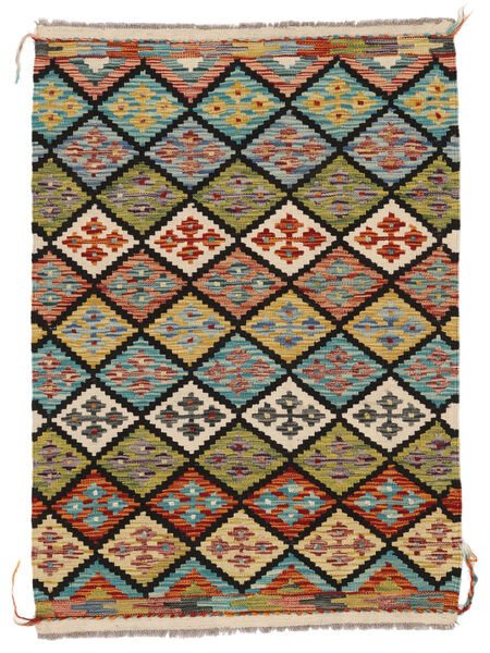 101X142 Kelim Afghan Old Style Matot Matto Itämainen Ruskea/Musta (Villa, Afganistan) Carpetvista