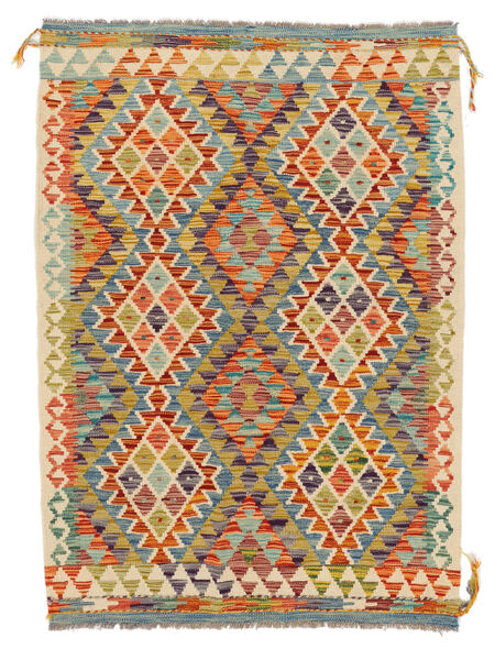  Kilim Afegão Old Style Tapete 103X145 Lã Castanho/Laranja Pequeno Carpetvista