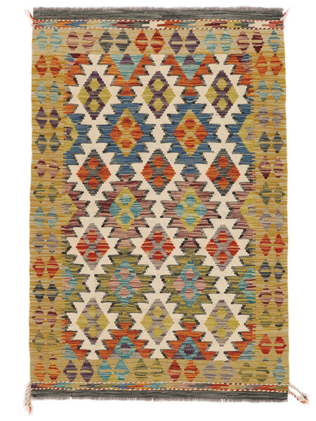 102X154 Tapete Kilim Afegão Old Style Oriental Castanho/Preto (Lã, Afeganistão) Carpetvista