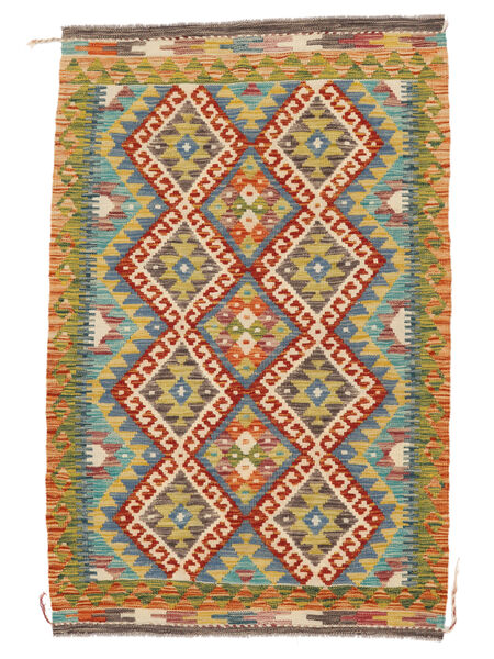 101X153 Kelim Afghan Old Stil Teppich Orientalischer Braun/Orange (Wolle, Afghanistan) Carpetvista