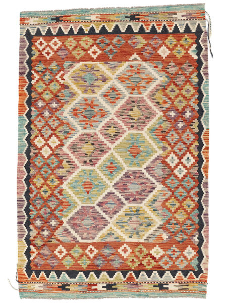 Tapete Kilim Afegão Old Style 103X157 Vermelho Escuro/Bege (Lã, Afeganistão)