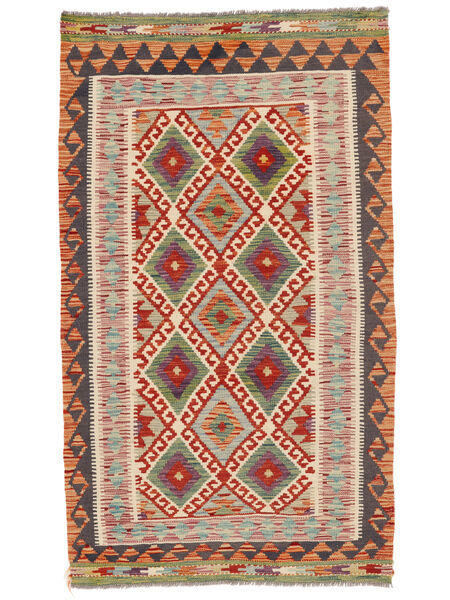 98X167 Tappeto Kilim Afghan Old Style Orientale Marrone/Rosso Scuro (Lana, Afghanistan) Carpetvista
