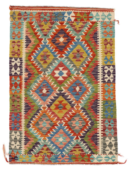 100X150 Tappeto Orientale Kilim Afghan Old Style Nero/Marrone (Lana, Afghanistan) Carpetvista