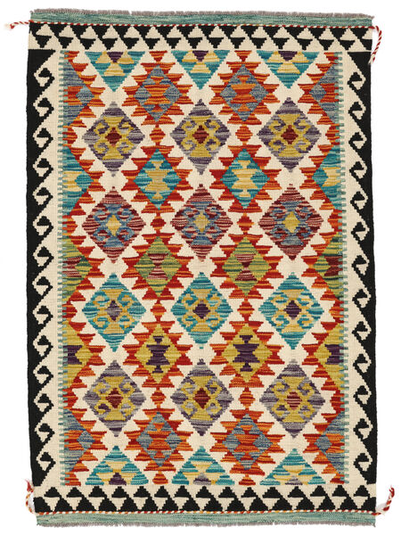  Kilim Afghan Old Style Rug 103X151 Wool Brown/Black Small Carpetvista