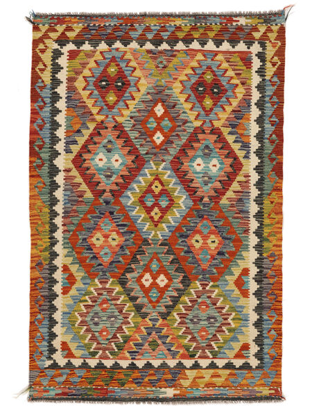  Kilim Afghan Old Style Tapis 102X156 De Laine Rouge Foncé/Marron Petit Carpetvista
