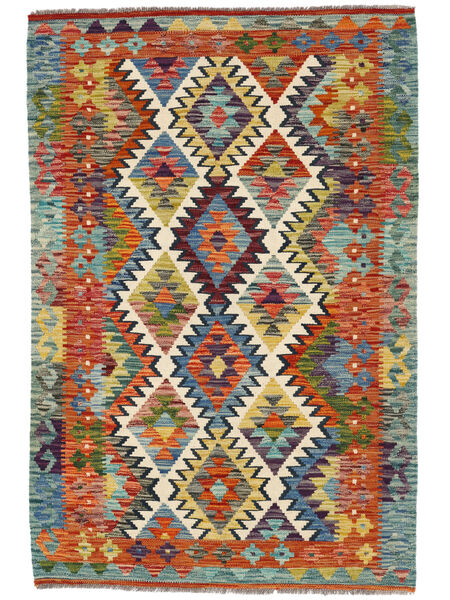  Kilim Afghan Old Style Tappeto 99X151 Di Lana Giallo Scuro/Rosso Scuro Piccolo Carpetvista