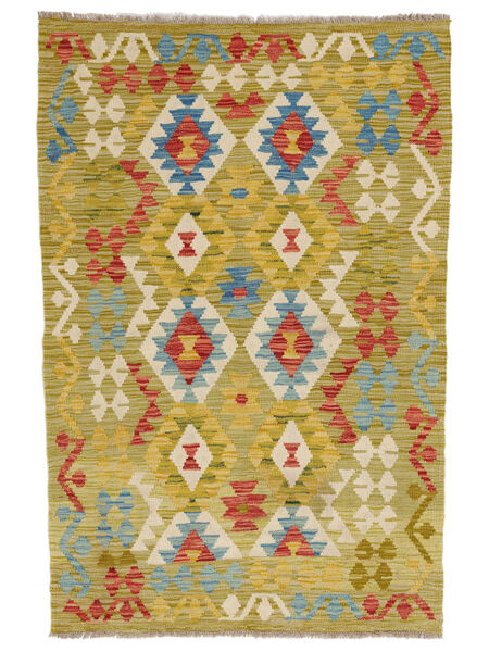 絨毯 オリエンタル キリム アフガン オールド スタイル 96X146 オレンジ/茶色 (ウール, アフガニスタン)