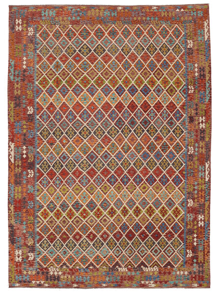  361X502 Grande Kilim Afegão Old Style Tapete Lã, Carpetvista