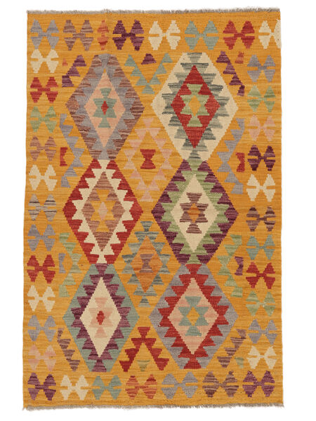 99X151 Koberec Kelim Afghán Old Style Orientální Hnědá/Oranžová (Vlna, Afghánistán) Carpetvista