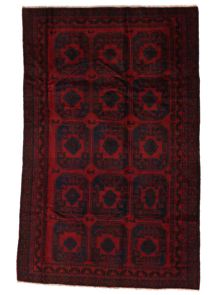 Beluch Matot Matto 186X283 Musta/Tummanpunainen Villa, Afganistan Carpetvista