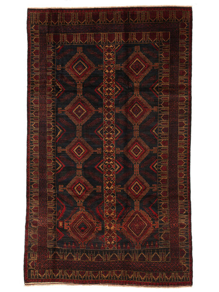197X322 Tapete Balúchi Oriental Preto/Vermelho Escuro (Lã, Afeganistão) Carpetvista