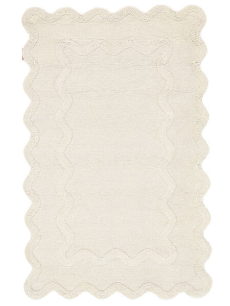 Clara 100X160 小 オフホワイト ウール 絨毯
