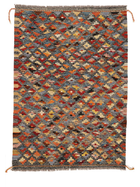 105X148 Tapete Kilim Afegão Old Style Oriental Castanho/Vermelho Escuro (Lã, Afeganistão) Carpetvista