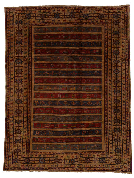 絨毯 オリエンタル バルーチ 215X275 ブラック/茶色 (ウール, アフガニスタン)