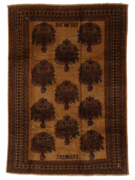 203X275 Baluch Rug Oriental Black/Brown (Wool, Afghanistan) Carpetvista