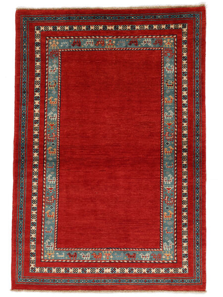 Orientalsk Kazak Fine Teppe 98X145 Mørk Rød/Svart Ull, Afghanistan Carpetvista
