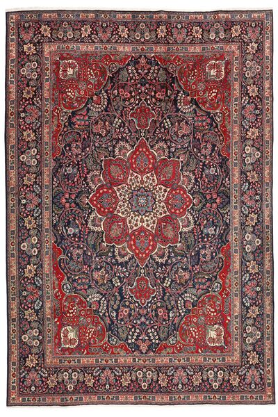 333X444 絨毯 オリエンタル タブリーズ ダークレッド/ブラック 大きな (ウール, ペルシャ/イラン)
