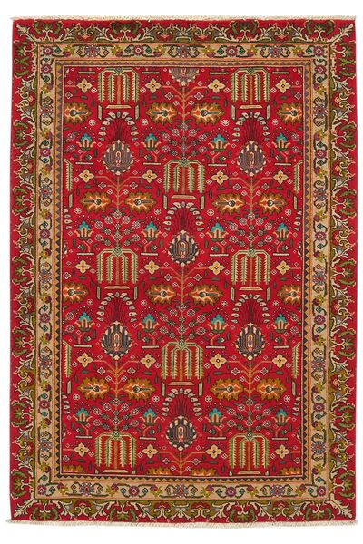 100X143 Tappeto Tabriz 50 Raj Orientale Rosso Scuro/Marrone (Lana, Persia/Iran)