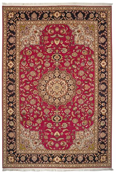  201X294 Tabriz 50 Raj Rug Dark Red/Brown Persia/Iran