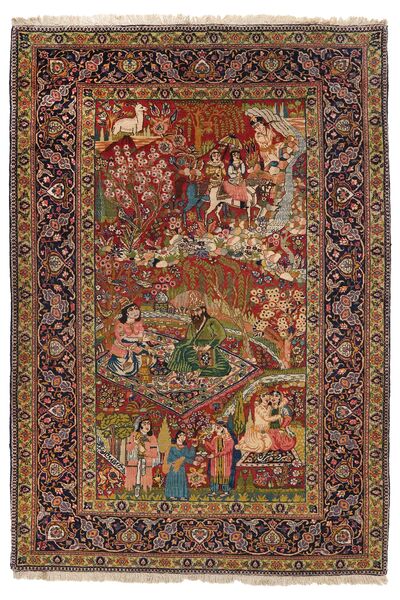 絨毯 タブリーズ 50 Raj 140X205 (ウール, ペルシャ/イラン)