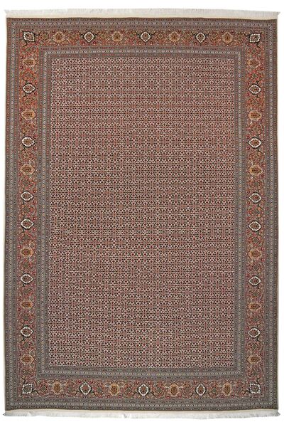 絨毯 タブリーズ 50 Raj 206X297 茶色/ブラック (ウール, ペルシャ/イラン)