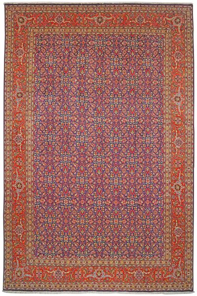  Orientalischer Täbriz 50 Raj Teppich 200X305 Dunkelrot/Braun Wolle, Persien/Iran