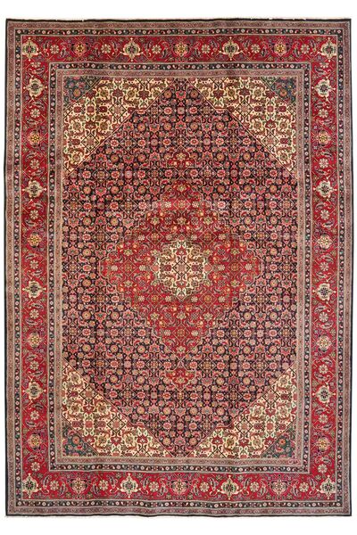 Alfombra Oriental Tabriz 50 Raj 204X290 Rojo Oscuro/Marrón (Lana, Persia/Irán)