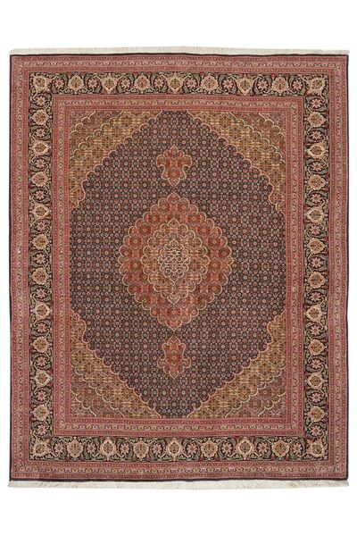  Orientalsk Tabriz 50 Raj Tæppe 160X196 Brun/Mørkerød Uld, Persien/Iran