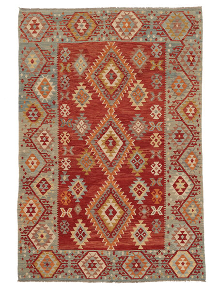  Κιλίμ Afghan Old Style Χαλι 173X250 Μαλλινο Σκούρο Κόκκινο/Καφέ Carpetvista