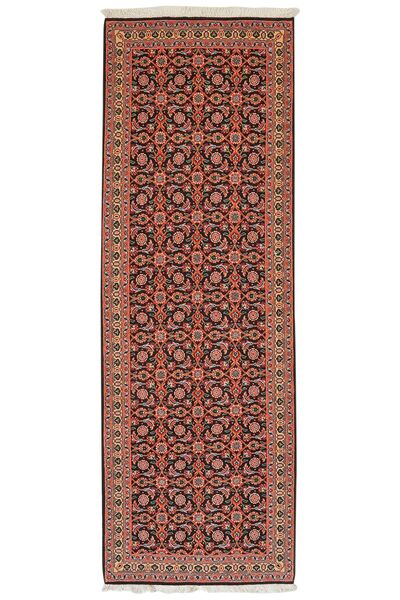  Tabriz 50 Raj Rug 66X198 Persian Wool Dark Red/Black Small
