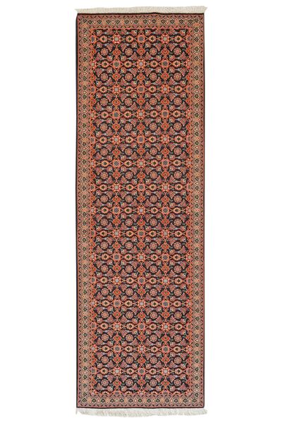  Tabriz 50 Raj Rug 66X200 Persian Wool Brown/Dark Red Small