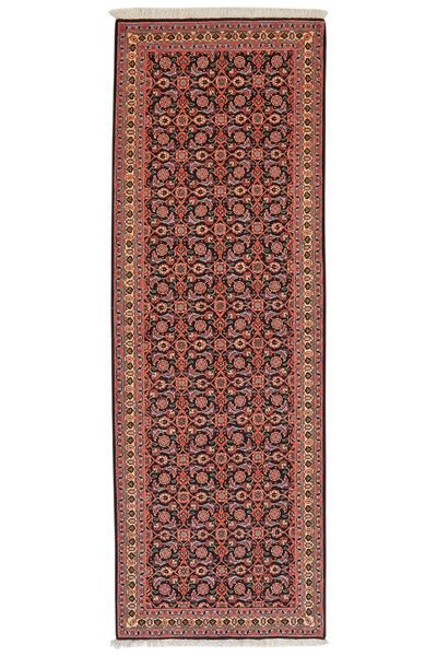  Oriental Tabriz 50 Raj Rug 69X200 Runner
 Dark Red/Black Wool, Persia/Iran