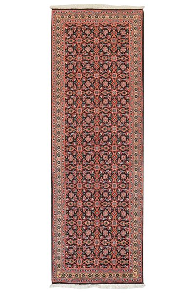  Orientalischer Täbriz 50 Raj Teppich 66X197 Läufer Dunkelrot/Braun Wolle, Persien/Iran